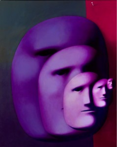 Oleg Tselkov (1980).  "Five Faces."